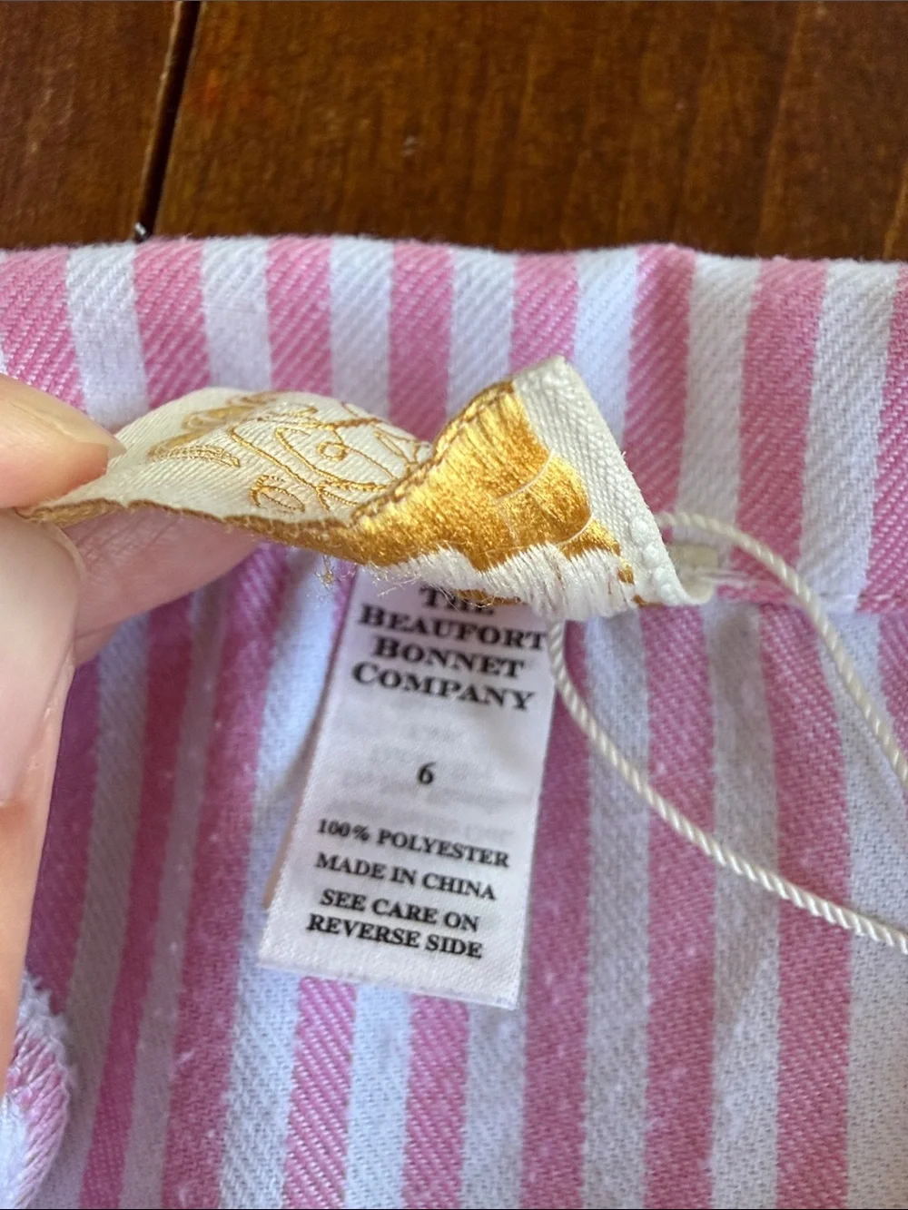 The Beaufort Bonnet Company Pink & White Striped Short Pajama Set